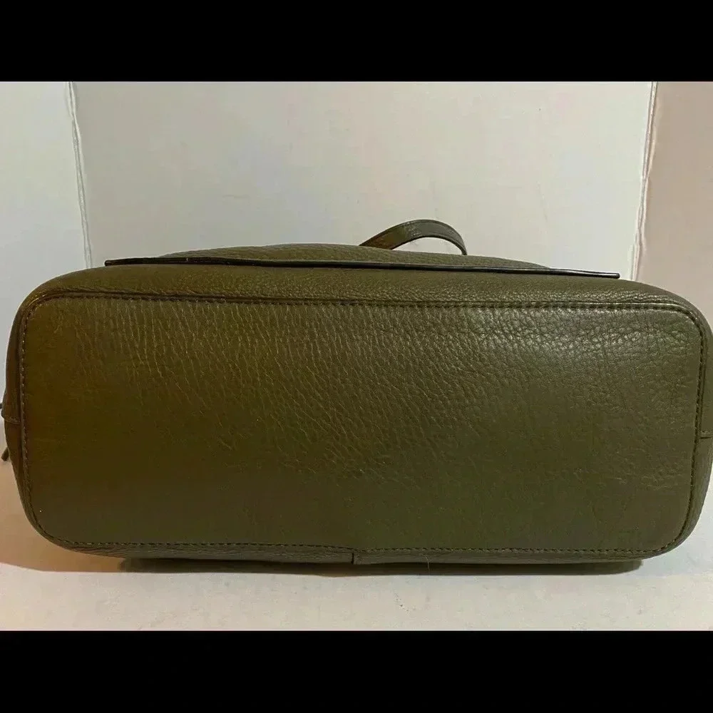 Rebecca Minkoff green leather tote handbag